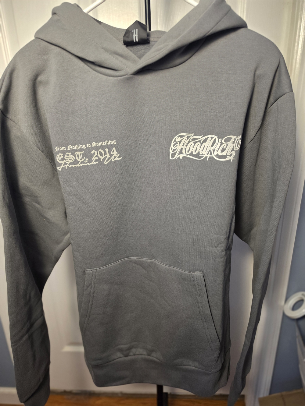 Hoodrich Men's Gray Logo Hoodie
